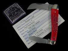 Titusville Cutlery Pink Petal Jigged Bone Rooster Comb Farmer Knife Super Rare 1 of 4 COA USA 2024