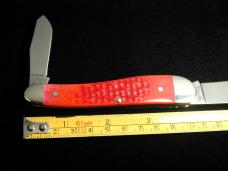 Titusville Cutlery Pink Petal Jigged Bone Rooster Comb Farmer Knife Super Rare 1 of 4 COA USA 2024