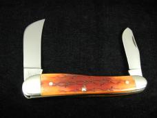 Titusville Cutlery Barbed Wire Jigged Bone Rooster Comb Farmer Knife Super Rare 1 of 4 COA USA 2024