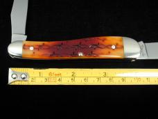 Titusville Cutlery Barbed Wire Jigged Bone Rooster Comb Farmer Knife Super Rare 1 of 4 COA USA 2024