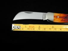 Titusville Cutlery Barbed Wire Jigged Bone Rooster Comb Farmer Knife Super Rare 1 of 4 COA USA 2024