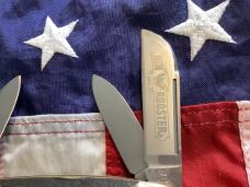 Hen & Rooster -Bertram Cutlery Large TOBACCO Congress w/ Stag Handles