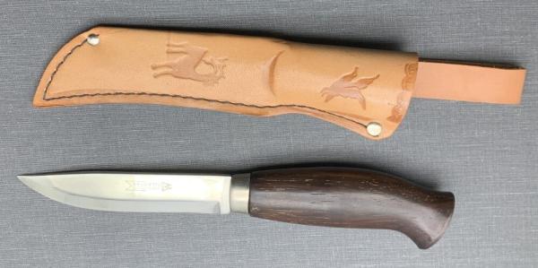 Brusletto Geild knife. Fixed blade knife that was made in Norway. Beautiful cocobolo handle. 