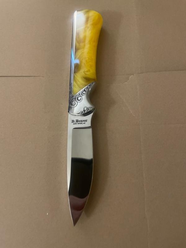 Custom Fixed Blade by Devon Butch Beaver Custom Fixed Blade by Devon Butch Beaver