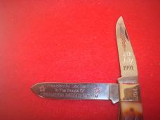 1991 REMINGTON USA R1178 PRESIDENTIAL DEDICATION OPERATION DESERT STORM KNIFE 