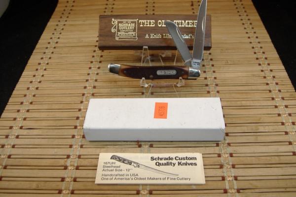 SCHRADE OLD TIMER 93OT "THE WRANGLER" 1970'S VINTAGE U.S.A. MADE TRAPPER DOUBLE BLADES POCKET KNIFE SCHRADE OLD TIMER 93OT "THE WRANGLER" 1970'S VINTAGE U.S.A. MADE TRAPPER DOUBLE BLADES POCKET KNIFE