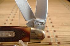 SCHRADE OLD TIMER 93OT "THE WRANGLER" 1970'S VINTAGE U.S.A. MADE TRAPPER DOUBLE BLADES POCKET KNIFE