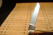 SCHRADE OLD TIMER 8OT SR. STOCKMAN VINTAGE U.S.A. MADE HIGH CARBON STEEL BLADES NIB POCKET KNIFE
