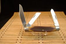 SCHRADE OLD TIMER 8OT SR. STOCKMAN VINTAGE U.S.A. MADE HIGH CARBON STEEL BLADES NIB POCKET KNIFE