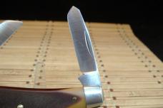 SCHRADE OLD TIMER 8OT SR. STOCKMAN VINTAGE U.S.A. MADE HIGH CARBON STEEL BLADES NIB POCKET KNIFE