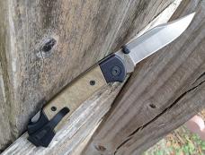 Buck 112 Ranger Sport Folding Knife OD Green Micarta Handle S30V Blade - NEW