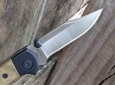 Buck 112 Ranger Sport Folding Knife OD Green Micarta Handle S30V Blade - NEW