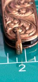 Vintage Keene 180 Broadway New York 2-Blade Gold Tone Pocketknife Fancy Scales Germany