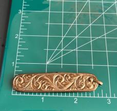 Vintage Keene 180 Broadway New York 2-Blade Gold Tone Pocketknife Fancy Scales Germany