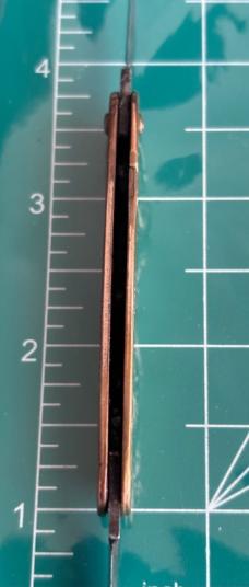 Vintage Keene 180 Broadway New York 2-Blade Gold Tone Pocketknife Fancy Scales Germany