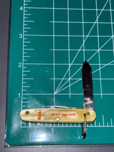 1939 Colonial Prov. R.I. New York World's Fair 2 Blade 2-1/4" Pocket Knife Folding