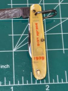 1939 Colonial Prov. R.I. New York World's Fair 2 Blade 2-1/4" Pocket Knife Folding