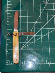 1939 Colonial Prov. R.I. New York World's Fair 2 Blade 2-1/4" Pocket Knife Folding