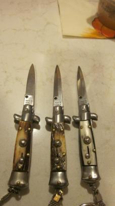 Group of 3 Mini Italian stiletto keychains