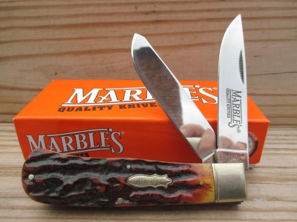Marbles Amber Stag Bone Trapper 