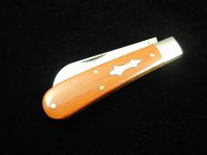 Great Eastern Cutlery GEC Smooth Natural Linen Micarta Rams Foot Knife NIT 933124 USA Made
