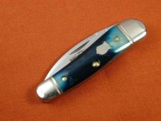 Great Eastern Cutlery GEC Blue Teal Natural Bone Little Rattler Knife 1 of 564 NIT USA 190120