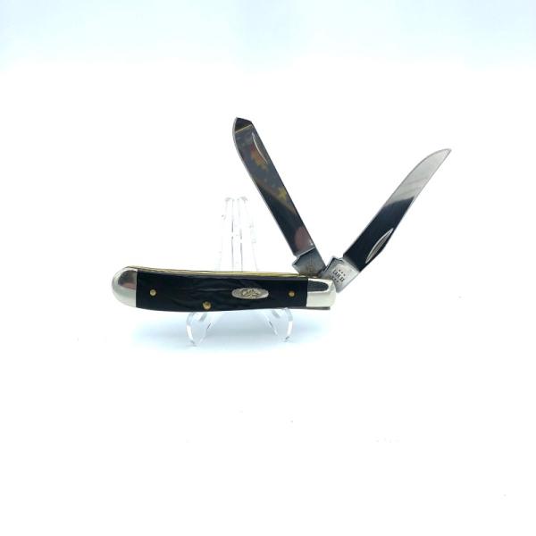 New, Unused Case mini trapper black synthetic jigged scales