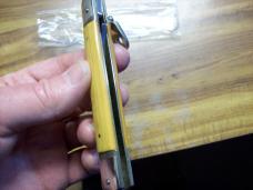 Vintage Hubertus Knife Size 12 Slimline Ritter Factory Yellow Micarta Factory Edge!