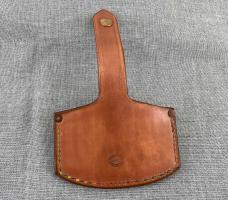 Custom Ulu Skinner – Lee Polk – Basketweave Leather Sheath