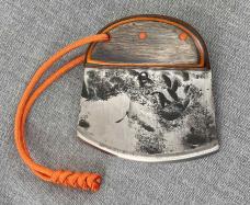 Custom Ulu Skinner – Lee Polk – Basketweave Leather Sheath