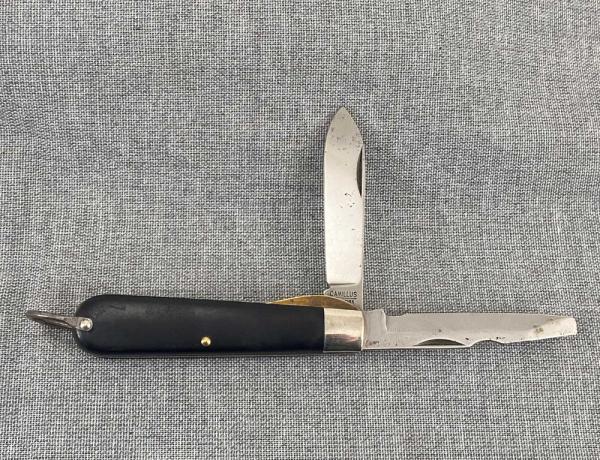 Vintage Camillus – TL 29 Electricians Knife – Linerlock – Black Delrin handles
