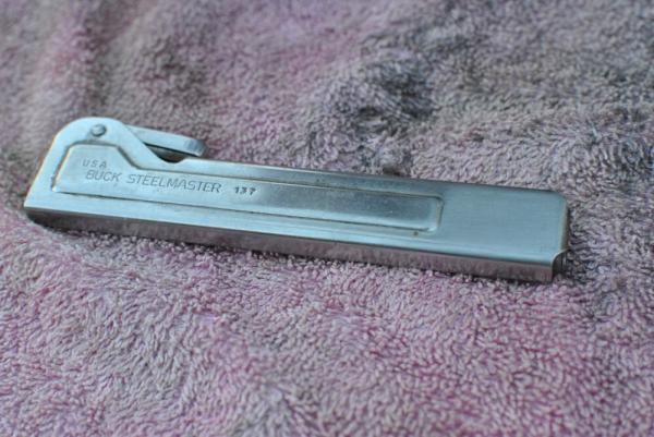 Buck 137 Steelmaster Field Sharpening Tool Made 1973-80 Appears Unused Some Exterior Scratches