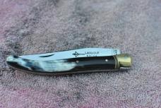 Laguiole Extra Made In France G. David 440 Steel Horn Handles Brass Bolster, liners And Pins