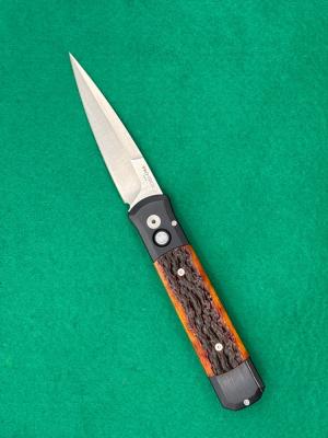 Brand New Protech Godfather in Amber Jigged Bone-Discontinued