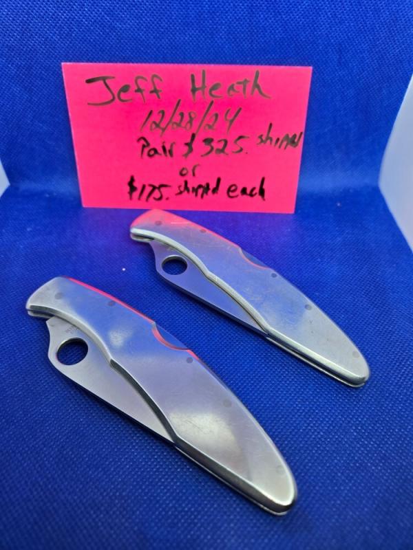 RARE Aluminum Handled G-2 Spyderco Police model folding knife