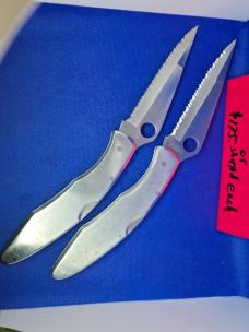 RARE Aluminum Handled G-2 Spyderco Police model folding knife