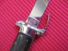Vintage Italian Horn Trap Door OTF Switchblade Knife - Mint