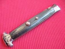 Vintage Italian Horn Trap Door OTF Switchblade Knife - Mint
