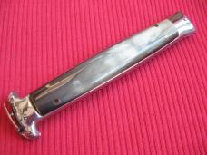 Vintage Italian Horn Trap Door OTF Switchblade Knife - Mint