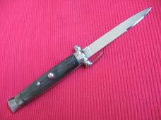 Vintage Italian Horn Trap Door OTF Switchblade Knife - Mint