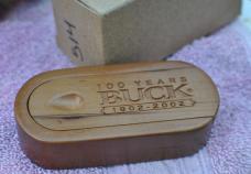 Buck 100 Years 310 Whittler Wood Box Paperwork Outer Box Dated 3/05 Idaho On Copeing Blade e