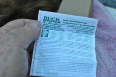 Buck 100 Years 310 Whittler Wood Box Paperwork Outer Box Dated 3/05 Idaho On Copeing Blade e