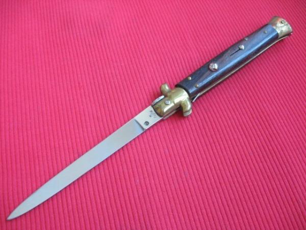 Vintage B Rostfrei (Beltrame) Italian 1970's 11" Rosewood Stiletto Switchblade Knife.