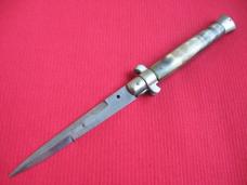 Early Vintage 1940's Flat Guard Italian 11" Picklock Stiletto Switchblade Knife