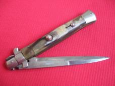 Early Vintage 1940's Flat Guard Italian 11" Picklock Stiletto Switchblade Knife