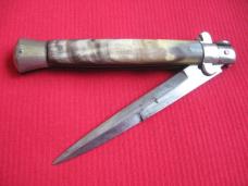 Early Vintage 1940's Flat Guard Italian 11" Picklock Stiletto Switchblade Knife