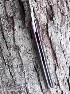 STEENKAMP NATIVE M390 GREEN CANVAS MICARTA X CUT MICARTA BOLSTER SLIP-JOINT