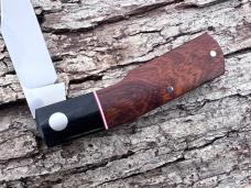 STEENKAMP M390 IRON WOOD GUNSTOCK CLIP BLADE SLIP-JOINT