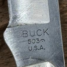 2013 Buck Model 503 Prince Lockback Single Blade Folding Pocket Knife USA, (3)