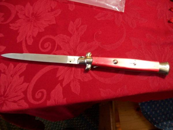 Vintage Italian 18 Incher Rostfrei Italy 1980's Rare handles Stiletto Siciliano Swedgey Bld. UNUSED! Vintage Italian 18 Incher Rostfrei Italy 1980's Rare handles Stiletto Siciliano Swedgey Bld. UNUSED!